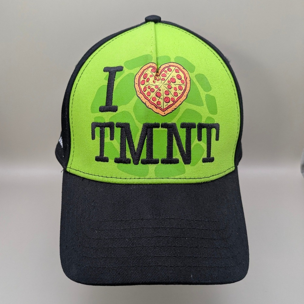 Nickelodeon TMNT Teenage Mutant Ninja Turtles Black Pizza Snapback Cap Hat 2013